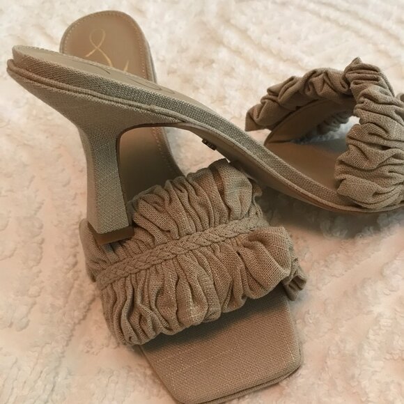 'Sam Edelman' Nude Kitten Heel Mule - Size 9.5 - Picture 3 of 7